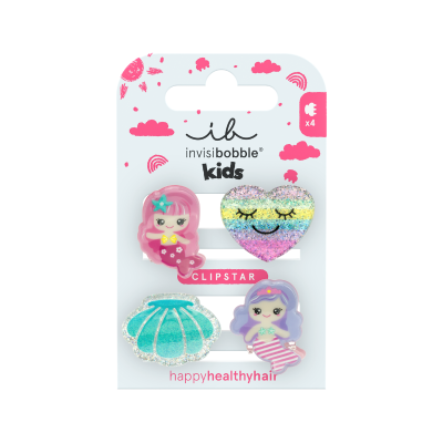 Invisibobble Kids Clipstar | 4 Molas Mermaid Dreams para Criança