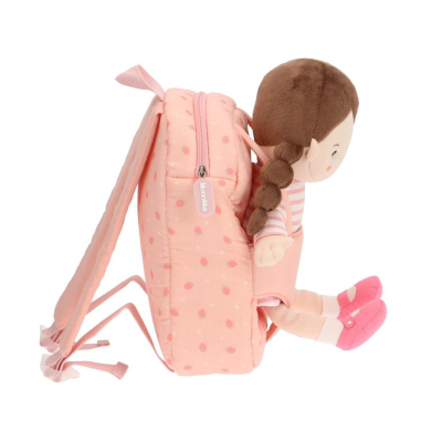 Boneca Monnëka Lola com Mochila Strawberries Rosa | Farmácia d'Arrábida