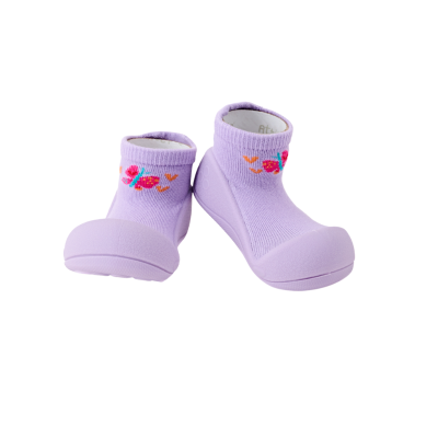 Attipas Butterfly Purple Tamanho 21.5 | Sapato Bebé Design Barefoot