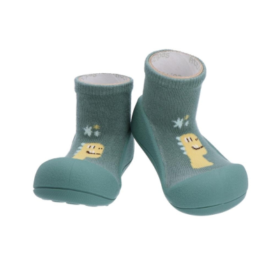 Attipas Dino Green Tamanho 20 | Sapato Bebé Design Barefoot