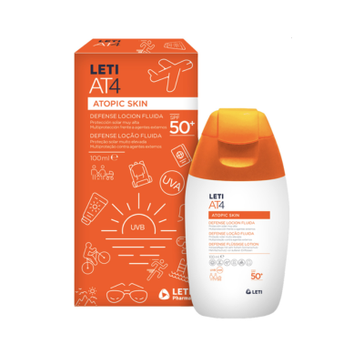 7078246 LETIAT4 Defense Loção Fluida SPF50+ 100ml | Multiproteção Solar para Pele Atópica