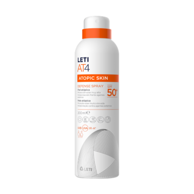 7468728 LETIAT4 Defense Spray SPF50+ 200ml | Proteção Solar para Pele Atópica