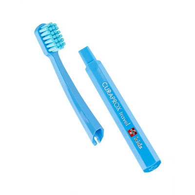 Curaprox Kit de Viagem Kids Azul 6-12 Anos | Farmácia d'Arrábida