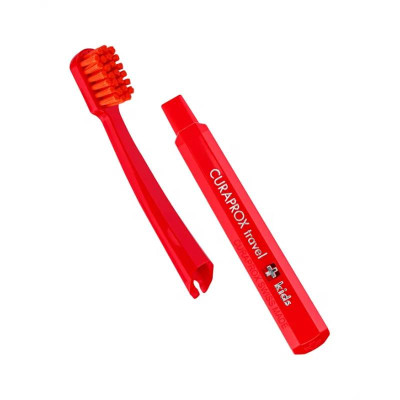 Curaprox Kit de Viagem Kids Vermelho 6-12 Anos | Farmácia d'Arrábida