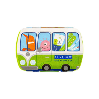 Curaprox Kit de Viagem Kids Verde 6-12 Anos | Farmácia d'Arrábida