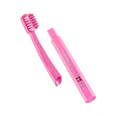 Curaprox Kit de Viagem Kids Rosa 6-12 Anos | Farmácia d'Arrábida