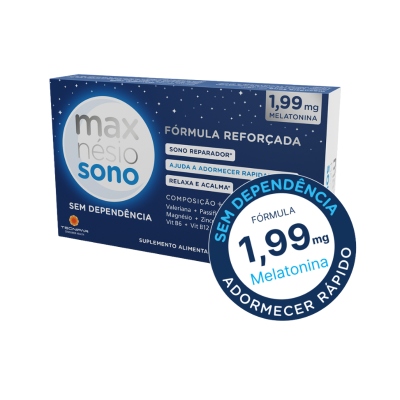7532523 Maxnésio Sono 30 Cápsulas | Suplemento Natural para Sono Profundo e Reparador