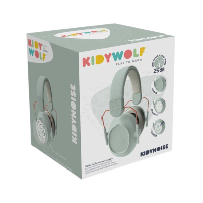 KIDYWOLF Kidynoise Auscultadores Verdes com Cancelamento de Ruido | Farmácia d'Arrábida