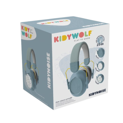 KIDYWOLF Kidynoise Auscultadores Azuis com Cancelamento de Ruido  +3 Anos