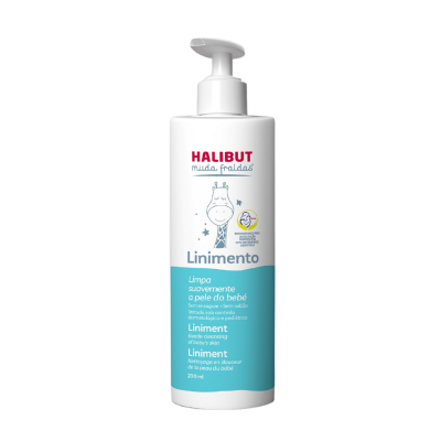 6260091 HALIBUT Muda Fraldas Linimento 200ml | Limpeza e Proteção Contra Assaduras