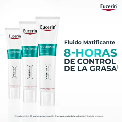 Eucerin DermoPure Mat Fluid 40ml Fluido Matificante | Farmácia d'Arrábida
