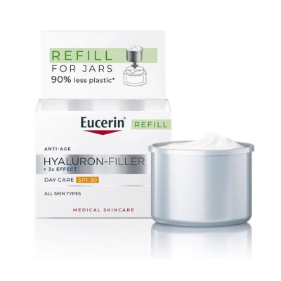7542738 Eucerin Hyaluron-Filler + 3x Effect Creme Dia FPS30 Recarga | Antirrugas