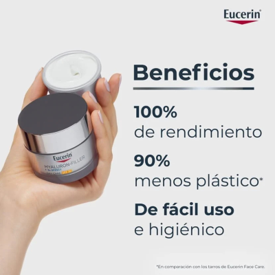 Eucerin Hyaluron-Filler + 3x Effect Creme Dia FPS30 Recarga | Farmácia d'Arrábida