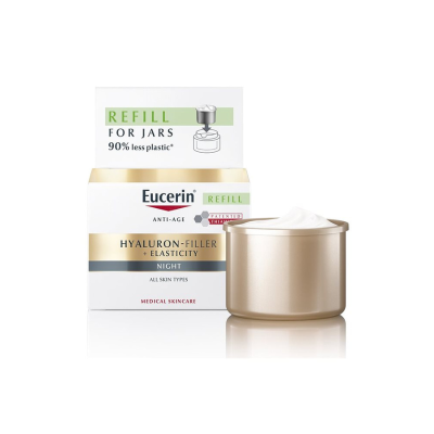 7542746 Eucerin Hyaluron-Filler Elasticity Creme de Noite Recarga 50ml | Melhora a Firmeza da Pele