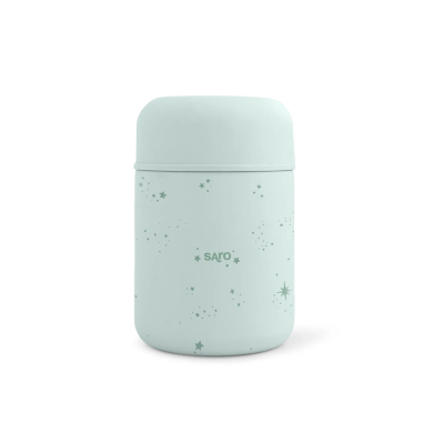8424568522293 Saro Termo para Sólidos 300ml Verde Claro | Mantém Temperatura por 12 Horas