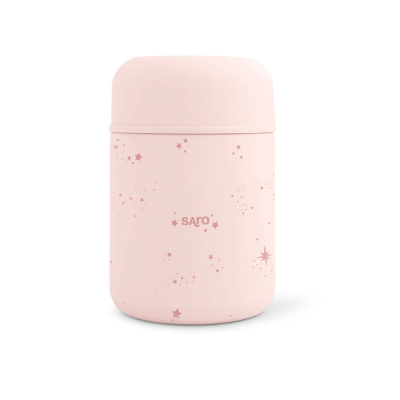 Saro Termo para Sólidos 300ml Rosa | Mantém Temperatura por 12 Horas