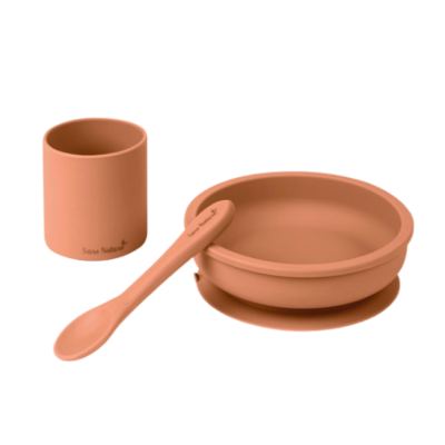 8424568174188 Saro Set de Alimentação Cobre 3 Peças "Nordic Party" | Sem BPA Segurança e Conforto para o Bebé