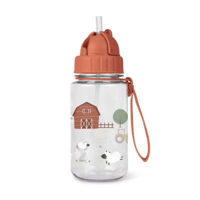 Saro Garrafa com Palhinha Funny Farm | Sem BPA