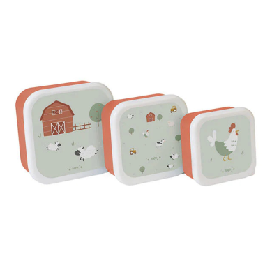 Saro Conjunto de 3 Lancheiras Quinta | Empilháveis e Leves