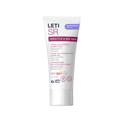 7545293 LETI SR Creme Anti-Vermelhidões com Cor SPF30 | Pele com Tendência a Rosác