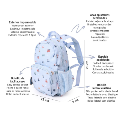 Tutete Mochila Infantil Veículos "Trucks" | Farmácia d'Arrábida