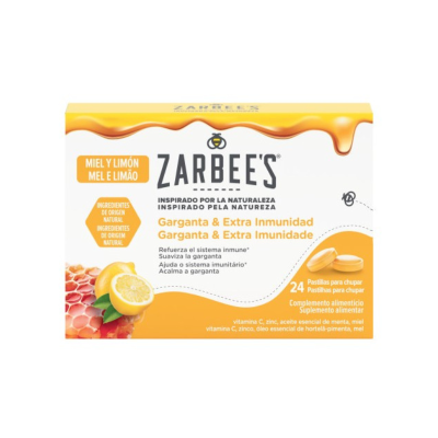 Zarbee’s Garganta & Imunidade Extra Mel e Limão | 24 Pastilhas