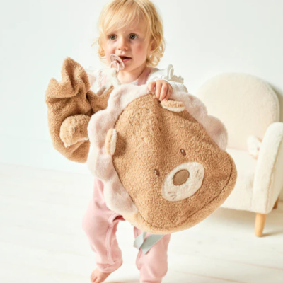 Nattou Mochila Infantil Leão em Tecido Teddy | Farmácia d'Arrábida