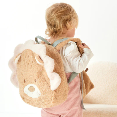 Nattou Mochila Infantil Leão em Tecido Teddy | Farmácia d'Arrábida