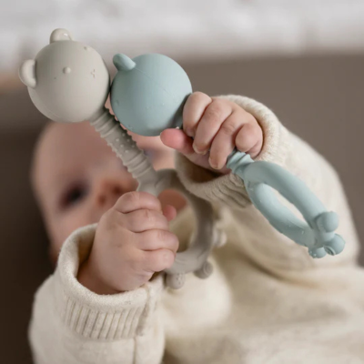 Nattou Mordedor e Roca Silicone Urso Argila | Farmácia d'Arrábida