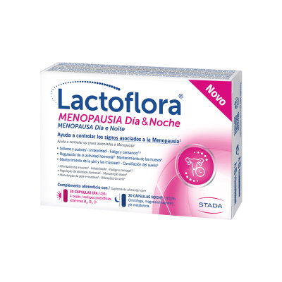 7558767 Lactoflora Menopausa Dia e Noite 30+30 Cápsulas | Suporte Natural para a Menopausa