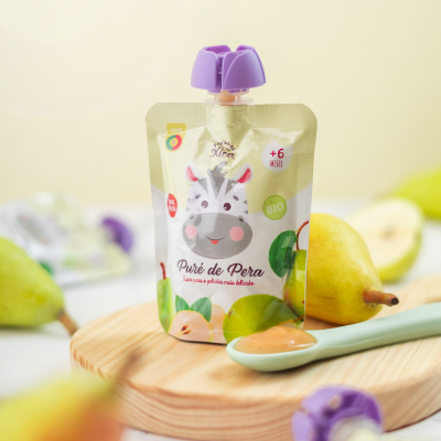 Papinhas da Xica Puré de Pera Biológico +6Meses 90g | Farmácia d'Arrábida