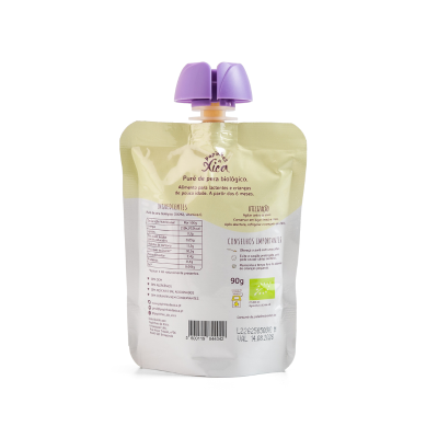 Papinhas da Xica Puré de Pera Biológico +6Meses 90g | Farmácia d'Arrábida