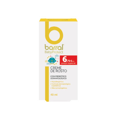 Barral BabyProtect Creme Rosto 40ml | Preço Especial 6,79 €