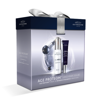 7563916 Esthederm Coffret Age Proteom Sérum + Hyaluronic Olhos | Edição Natal