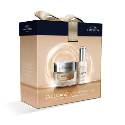 7563908 Esthederm Coffret Excellage Creme + Age Proteom Sérum | Edição Natal