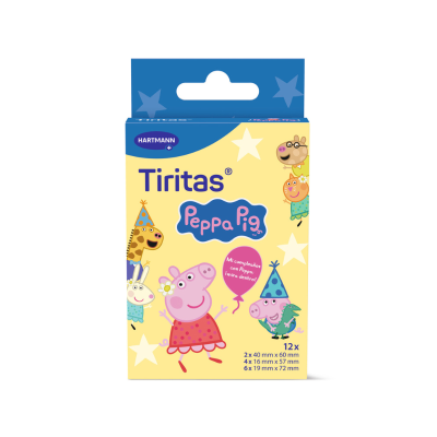 Tiritas Peppa Pig 12 Pensos Rápidos Infantis | Farmácia d'Arrábida