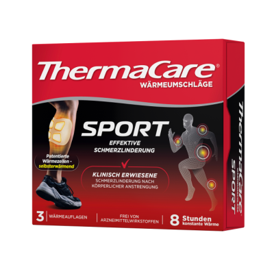 7336008 ThermaCare Sport 3 Pensos Térmicos | Alívio da Dor Muscular Pós-Treino