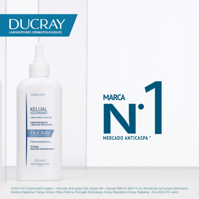 Ducray KELUAL SQUANORM Loção Fresca Caspa 200ml  | Farmácia d'Arrábida