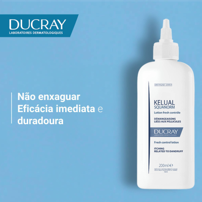 Ducray KELUAL SQUANORM Loção Fresca Caspa 200ml  | Farmácia d'Arrábida