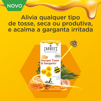 Zarbee’s Xarope Tosse & Garganta 150ml |  Farmácia d'Arrábida