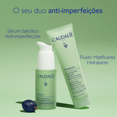 Caudalie Vinopure Fluido Matificante 60ml | Farmácia d'Arrábida
