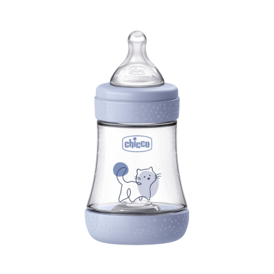 7541508 Chicco Biberão Perfect 5 150ml Azul | Fluxo Lento +0M Anticólicas