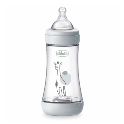 7541540 Chicco Biberão Perfect 5 240ml Neutro | Fluxo Médio +2M Anticólicas