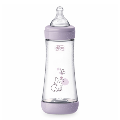 7541581 Chicco Biberão Perfect 5 300ml Rosa | Fluxo Rápido +4M