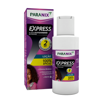 Paranix Express Loção 95ml | Elimina Lêndeas e Piolhos em 2 Minutos