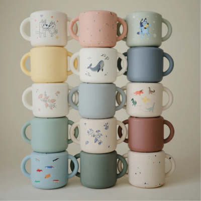 Mushie Copo Didático de Snacks Whales 6 Meses+ | Farmácia d'Arrábida