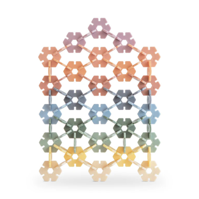 Mushie Jogo Construção Hex Connect 100 Peças +5Anos | Criatividade e Motricidade