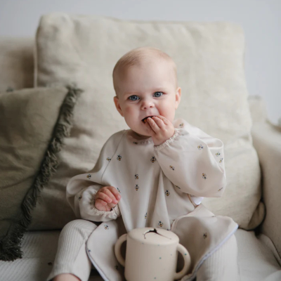 Mushie Babete Manga Comprida Olive Check 6-24 Meses | Farmácia d'Arrábida