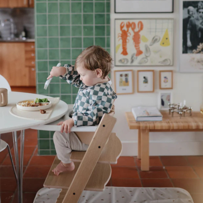 Mushie Babete Manga Comprida Olive Check 6-24 Meses | Farmácia d'Arrábida