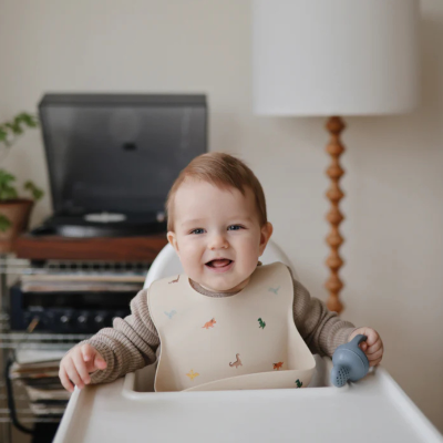 Mushie Babete Silicone Dinosaurs +6Meses | Farmácia d'Arrábida